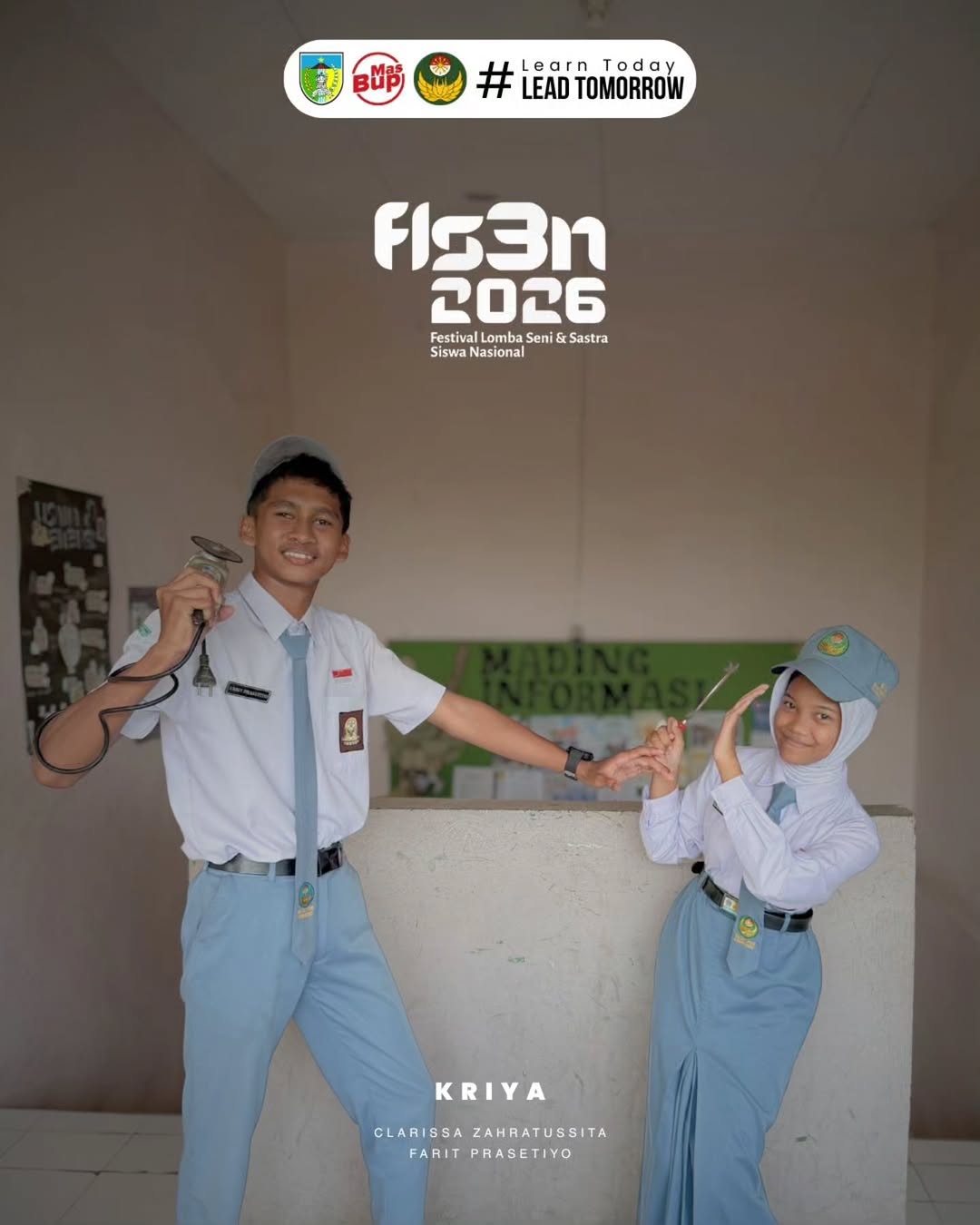 Siswa SMA Dharma Wanita 1 Pare Boarding School Tunjukkan Kreativitas di Ajang FLS3N 2026 Cabang Kriya